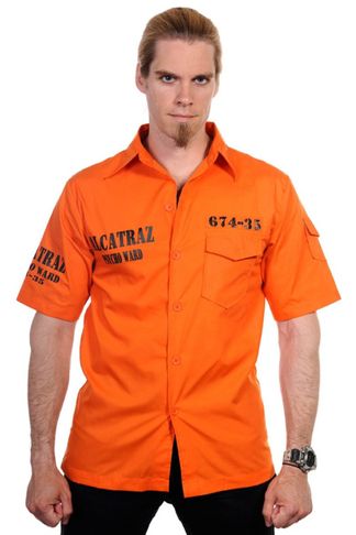 Alcatraz shirt orange