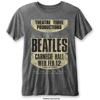 The Beatles Carnegie hall (burn out) T-shirt (charcoal-grey)