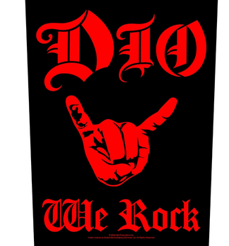 Dio We rock Back patch