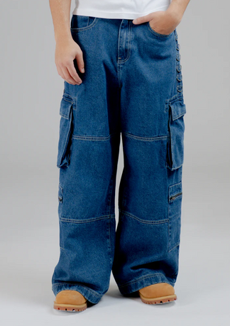 Chetrock Monaghan Utility Jeans - Stone