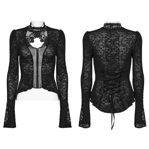 Gothic shirt standing collar - Babashope - 4