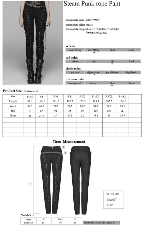 Metal goth pants - Babashope - 10