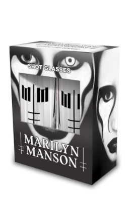 Marylin Manson Defiant face Shotglasses - Babashope - 3