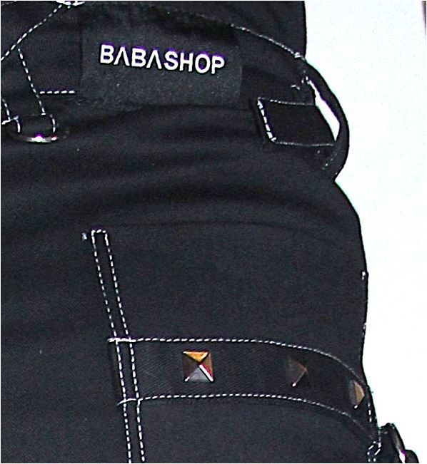 Baggy trouser black studded - Babashope - 5