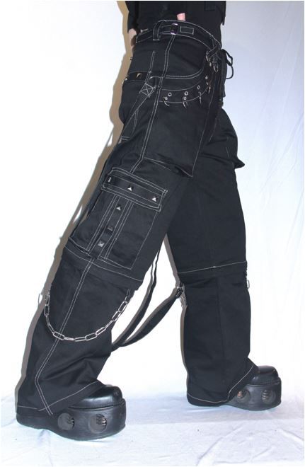 Baggy trouser black studded - Babashope - 5