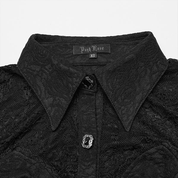 Darkwave exquisite hand-stitched shirt - Babashope - 5