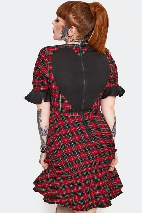 Jawbreaker Tartan midi jurk - Babashope - 5