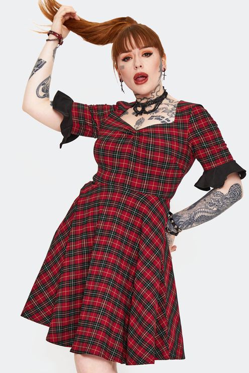 Jawbreaker Tartan midi jurk - Babashope - 5