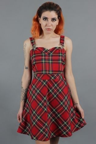 Tartan Troublemaker Dungaree Style Dress - Babashope - 5