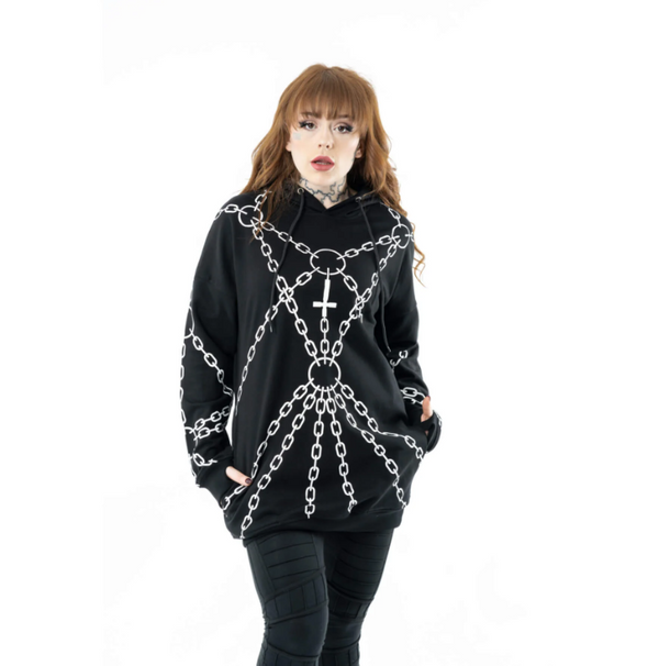 Heartless Enchained hooded sweater - Babashope - 7