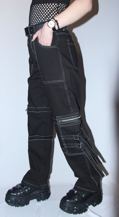 denim black unisex broek - Babashope - 4