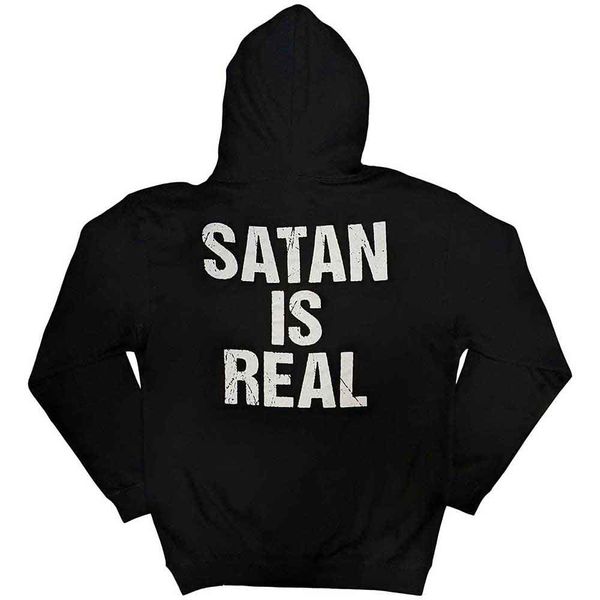 Kreator satan is real Hooded sweater (backprint) - Babashope - 2