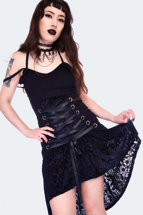 Jawbreaker lace up front dress - Babashope - 5