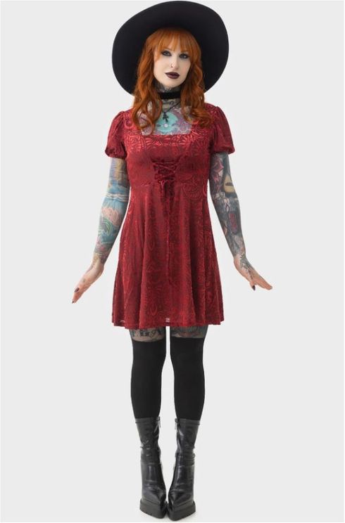 Killstar Lepidoptera skater dress - Babashope - 6