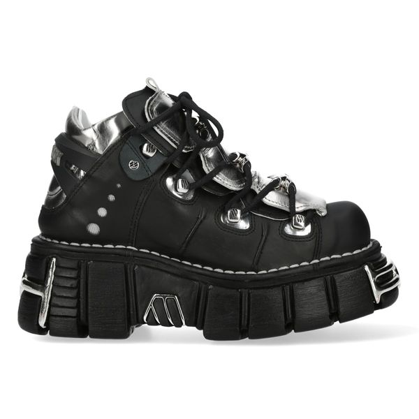 Newrock M-106-C147 Black silver boots - Babashope - 8