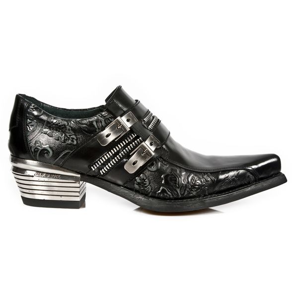Slip schoenen Stuwkracht palm Online Metal, Gothic, Punk & Rockabilly shop | Babashop | Newrock M.WST002- S1 West collectie heren schoen