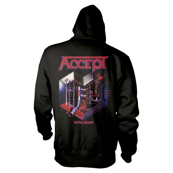 Accept Metal heart 1 Hooded sweater - Babashope - 3