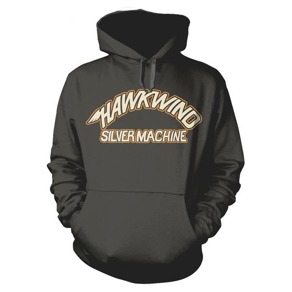 Hawkwind silver machine (charcoal) hooded sweatshirt - Babashope - 2