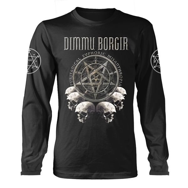 Dimmu Borgir Puritanical Euphoric Misanthrophia (skulls) Longsleeve shirt - Babashope - 2