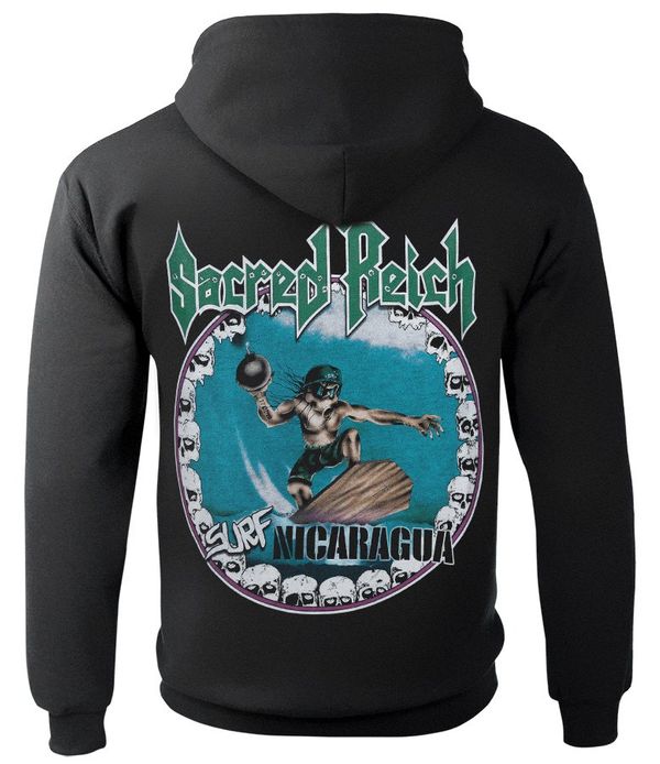 Sacred reigh Surf nicaragua Hooded sweater met rits - Babashope - 2