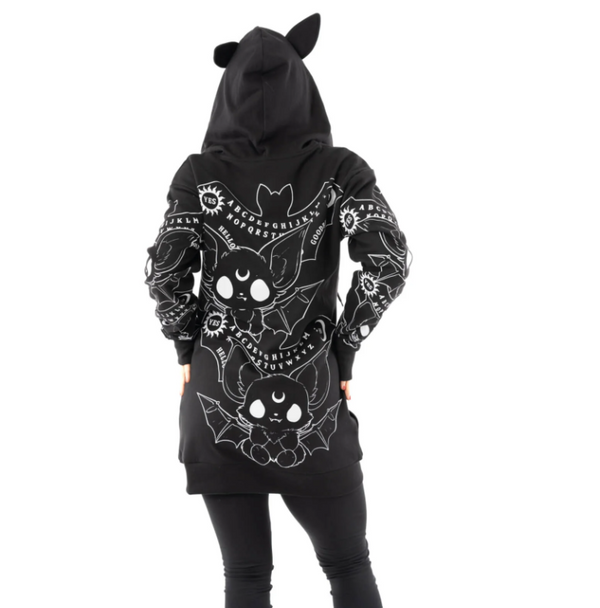 Heartless Ouija Bats hooded sweater - Babashope - 6