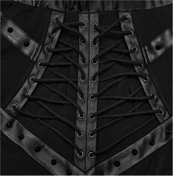 Punkrave viking Fishtail Skirt Black - Babashope - 8