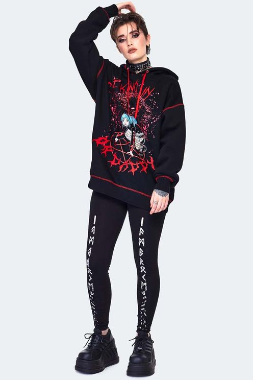 red contrast checking in hoodie - Babashope - 5