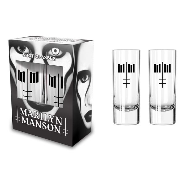 Marylin Manson Defiant face Shotglasses - Babashope - 3