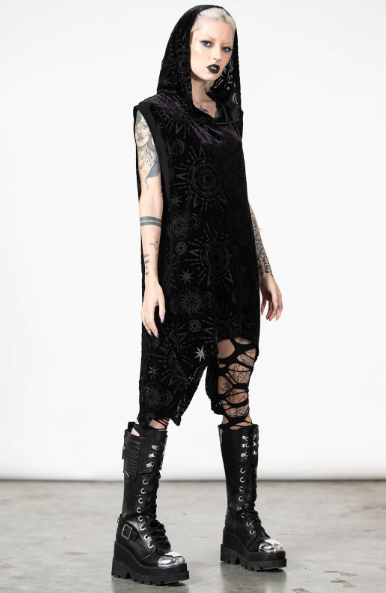 Online Metal Gothic Punk And Rockabilly Shop Babashop Truthsayer Burnout Vest Killstar 9764