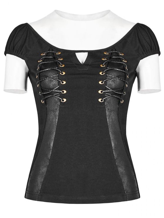 Torned-up Goth top - Babashope - 10