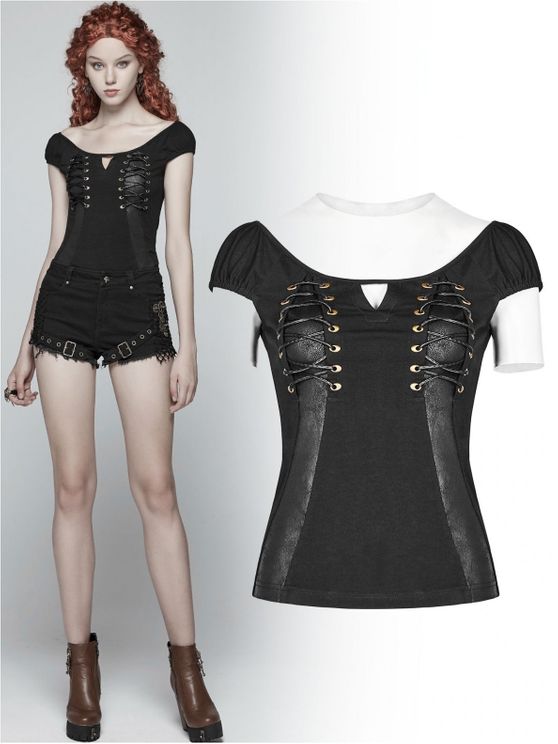 Torned-up Goth top - Babashope - 10